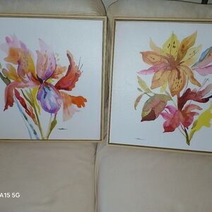 Floral Art Prints - Vibrant Colors 2 oil on canvas